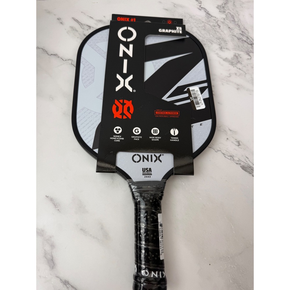 ONIX Graphite Z5 Pickleball Paddle Nomex Honeycomb Core Wide Body New